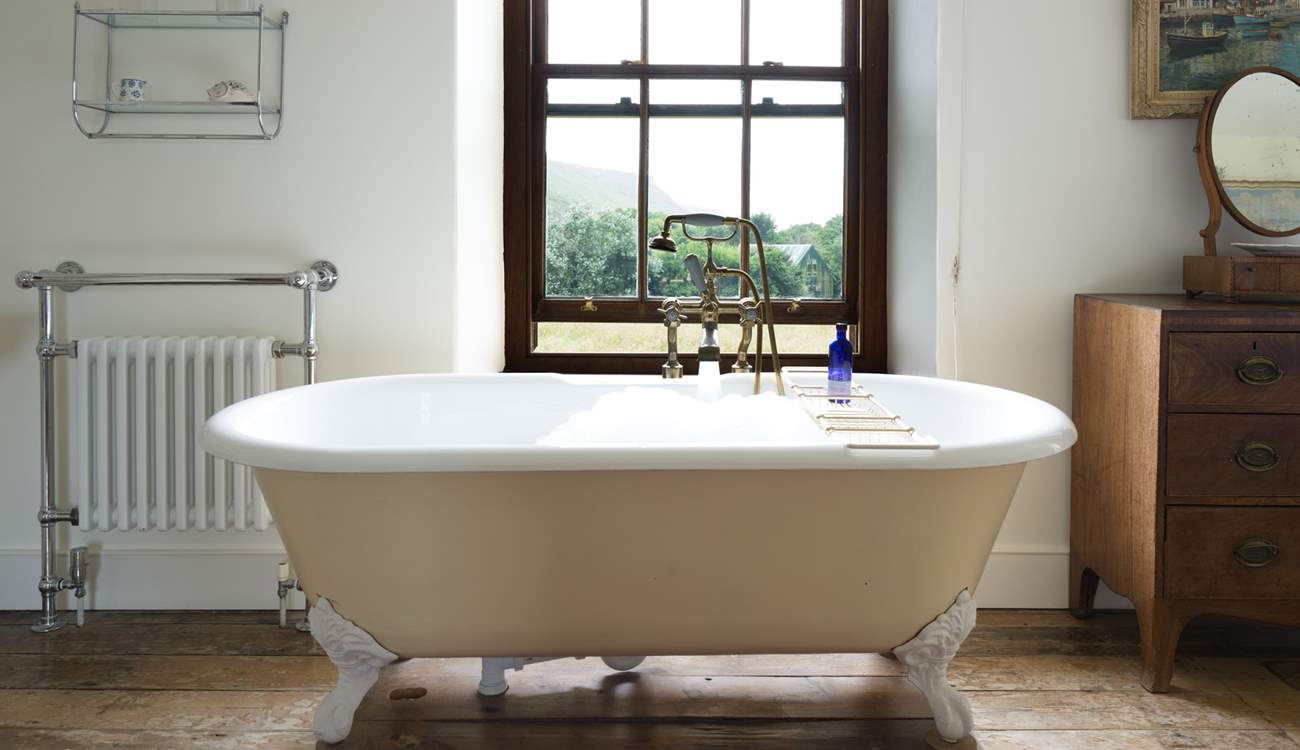 A rather magical setting for a bath.