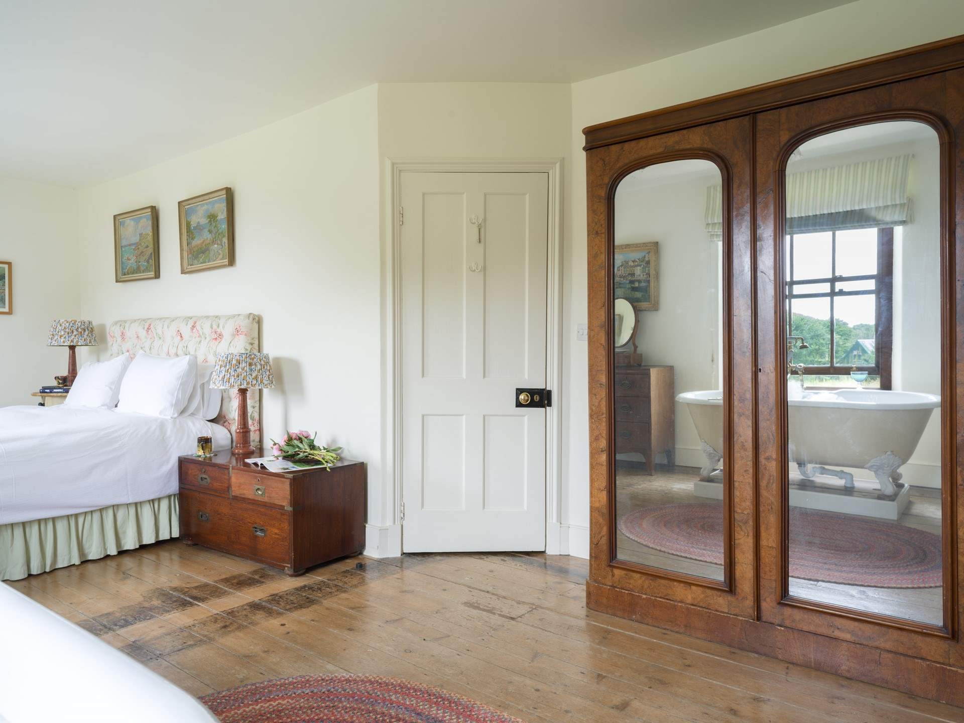 The master bedroom is rather special. 