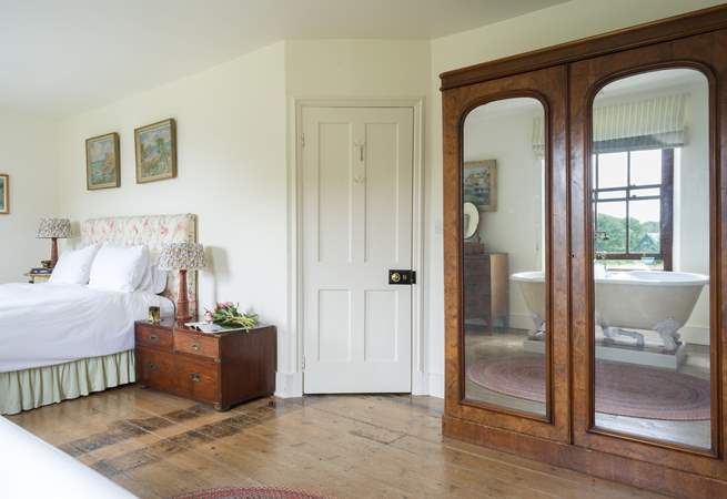 The master bedroom is rather special. 