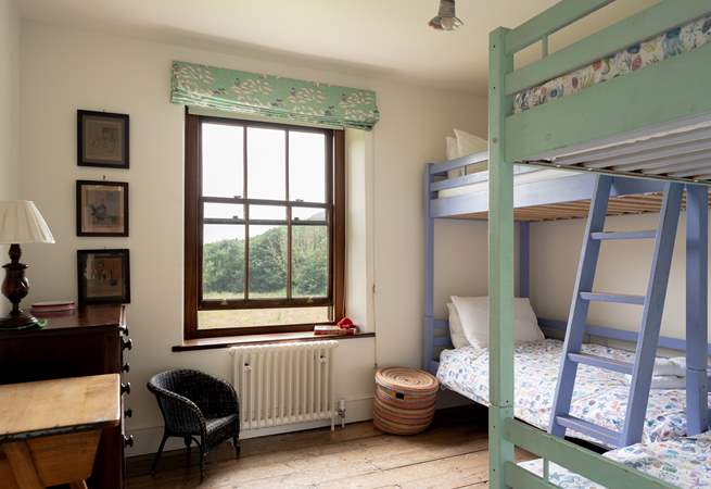 The children will love the bunk beds. 