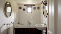 This bathroom is on the ground floor of the annexe.