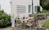 Enjoy al fresco dining in this beautiful setting.  - Thumbnail Image