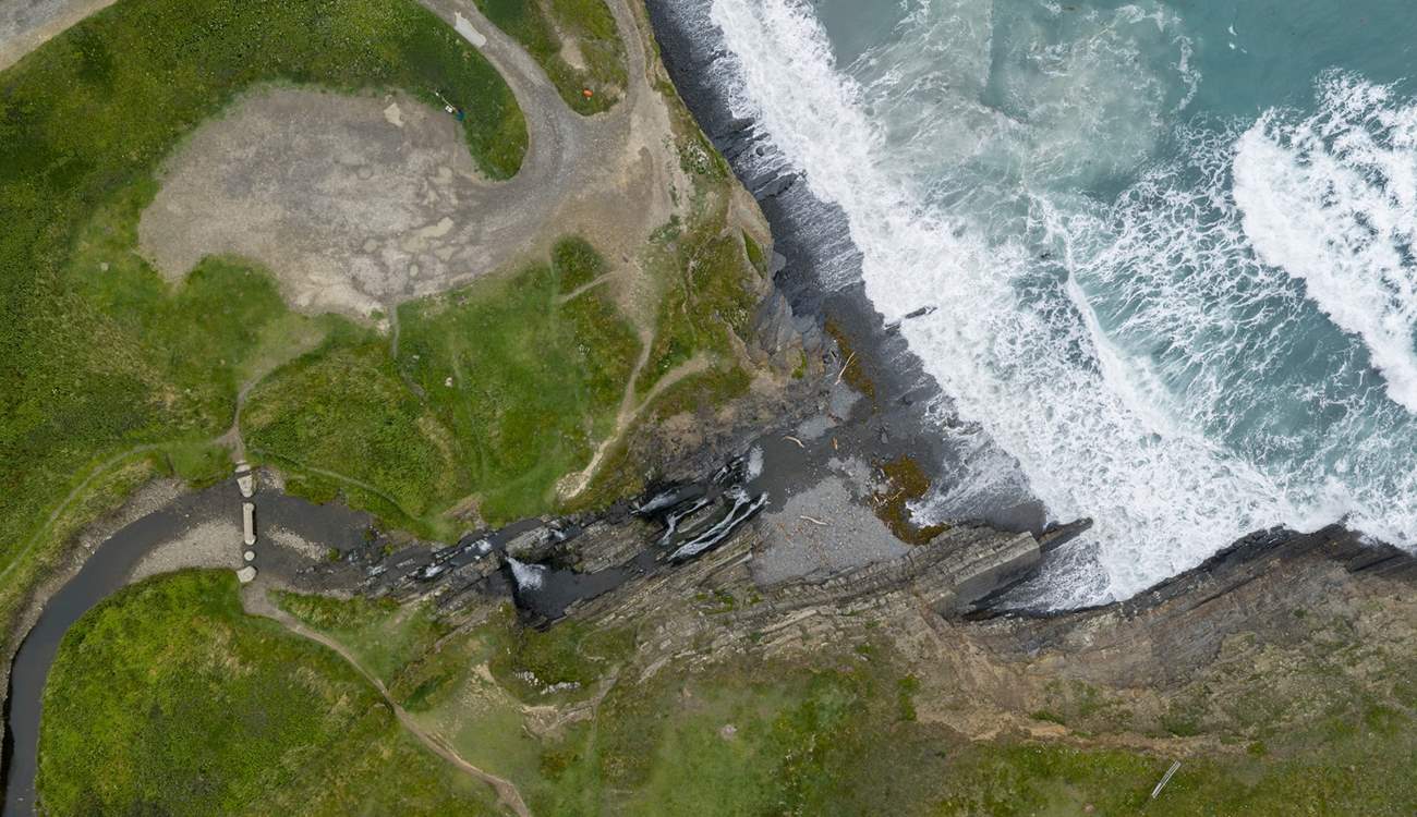 The beach is a short stroll away. 