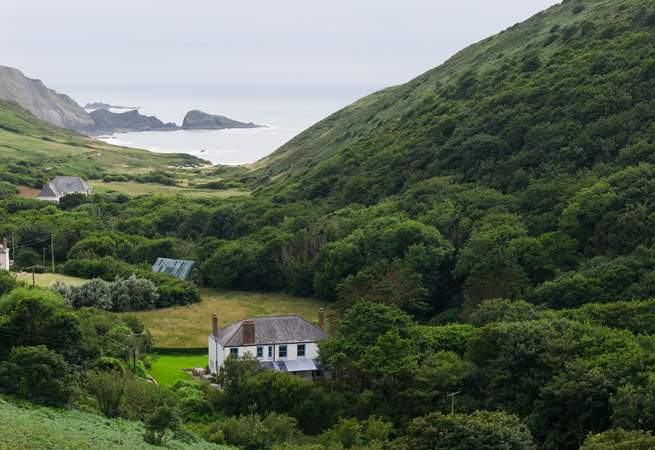 What a wonderful place, surrounded in lush countryside with the coast a short stroll away. 