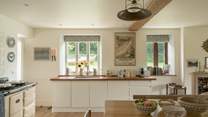 The fabulous kitchen has all the equipment you'll need.