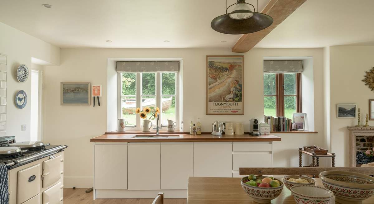 The fabulous kitchen has all the equipment you'll need.