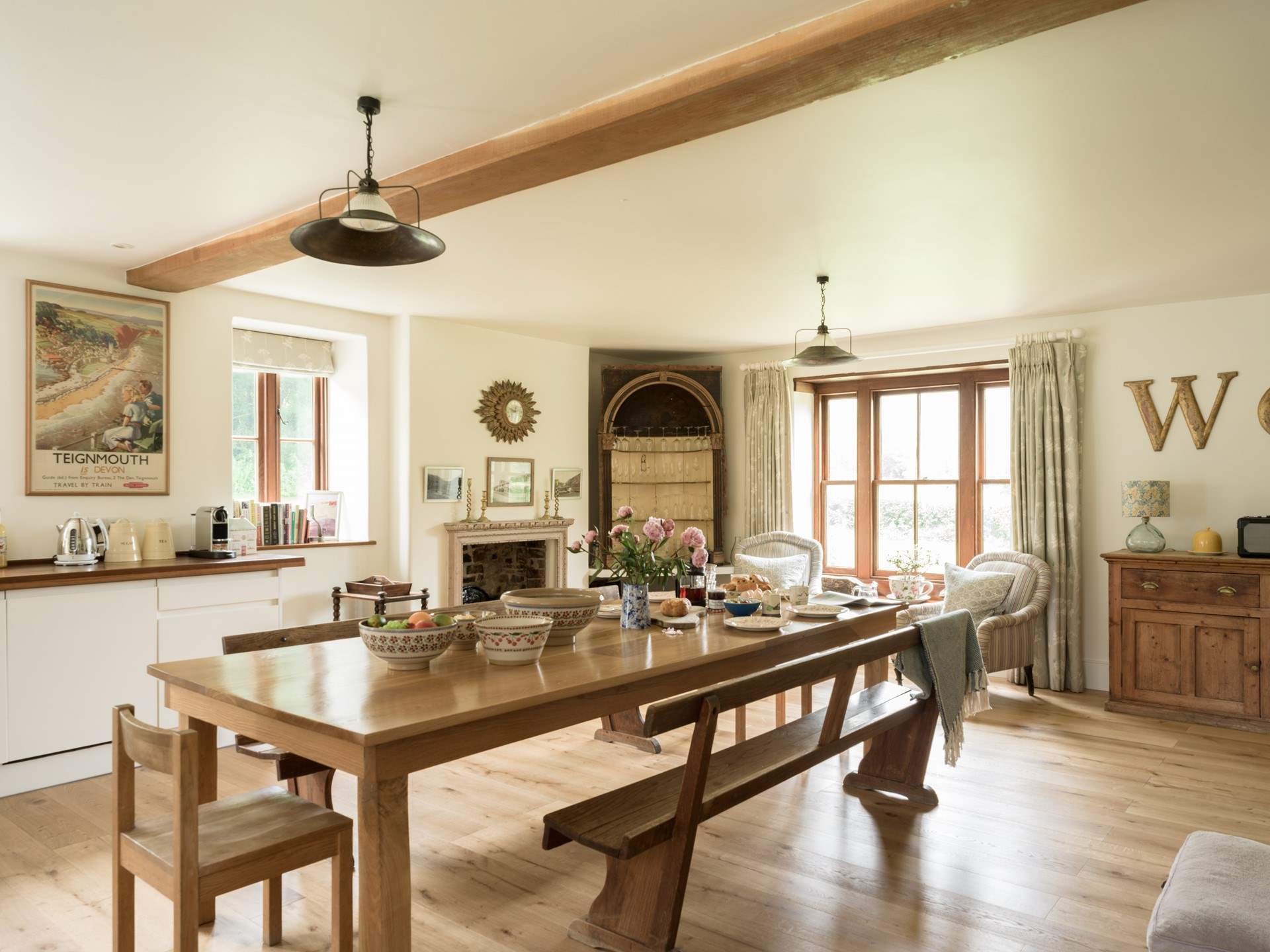 Stylish, traditional furnishings at every turn. 