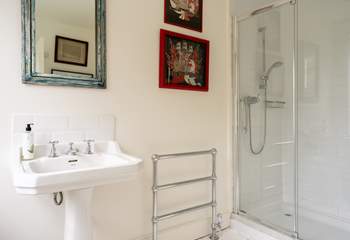 The shower room on the first floor. 