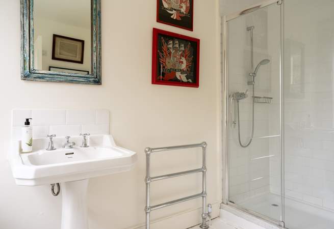 The shower room on the first floor. 