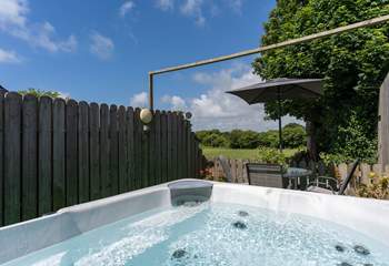 There is a small local charge for the hot tub.