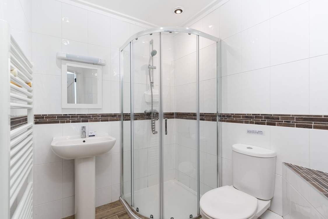 The en suite shower-room.