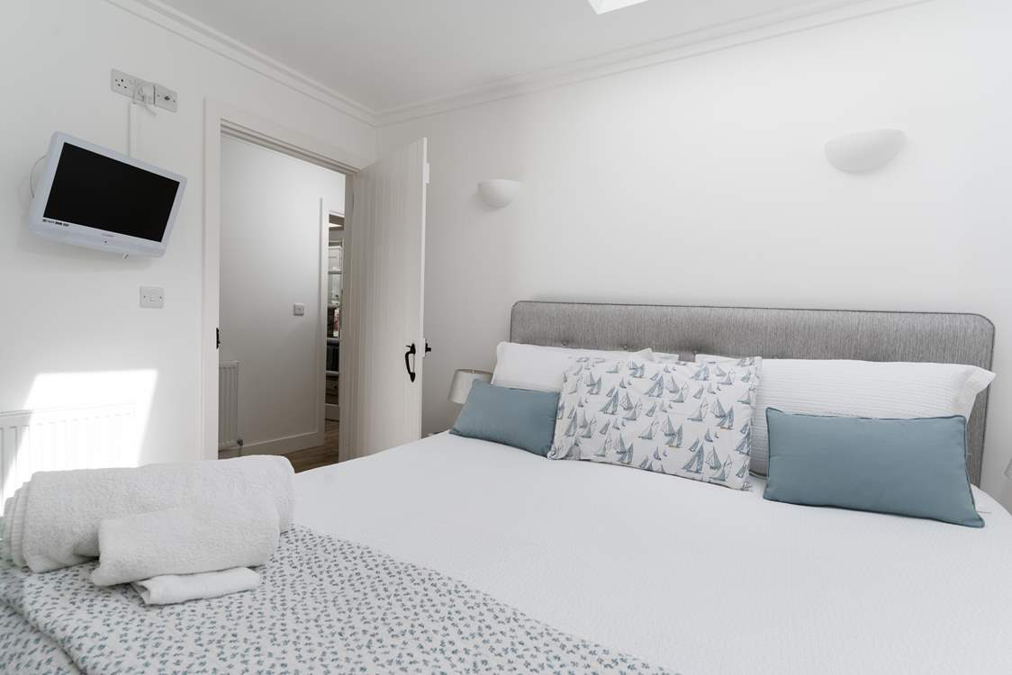 The main bedroom with en suite shower-room.