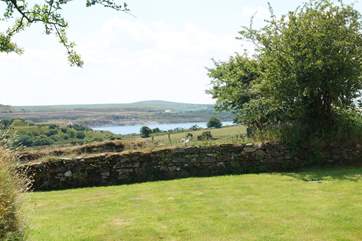 The view from the garden towards the reservoir is beautiful.