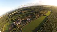 An aerial view of Grascott Forest.