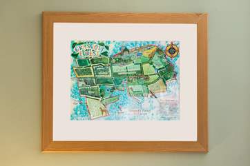 A map of Grascott Forest grounds.