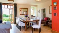 The dining-area in the main living-room.