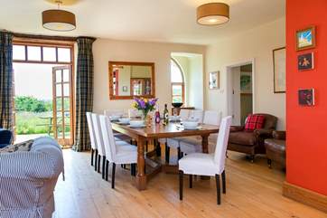 The dining-area in the main living-room.
