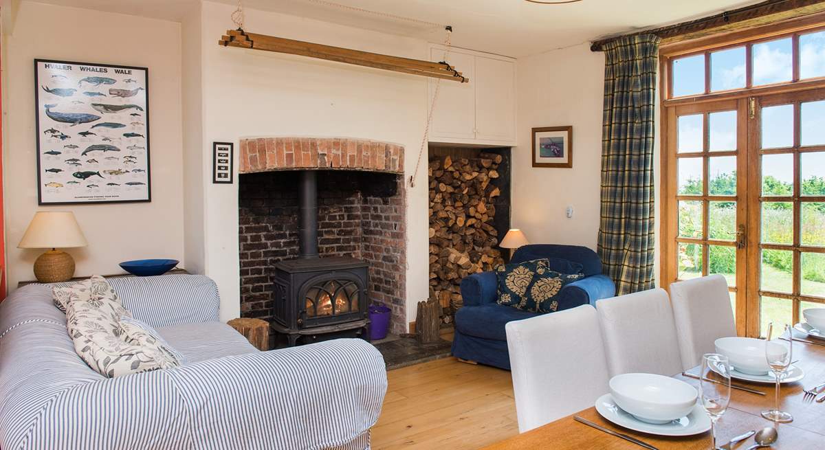 You can enjoy time in front of the wood-burner in the main living-room and watch the cooks at work!