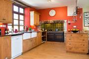 The gloriously spacious farmhouse kitchen....