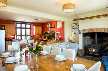 The wonderful open plan living-room really is the heart of the home and a great place for all to gather.