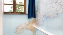 There's a terrific oversized map in the stairwell.