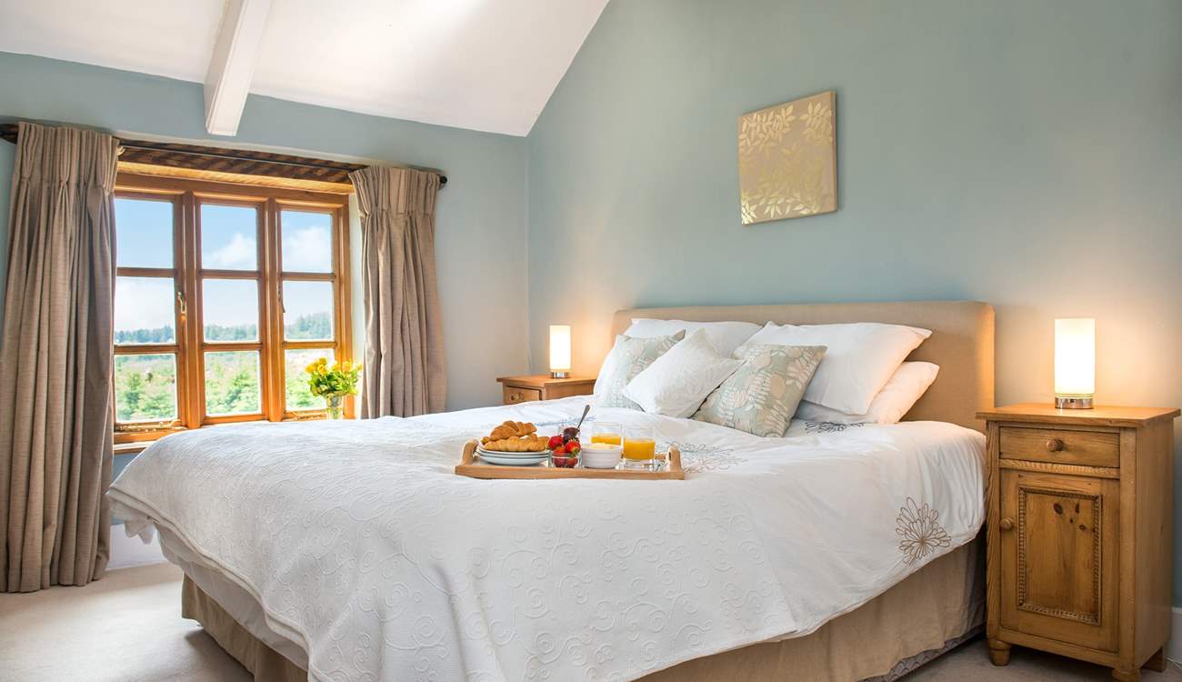 Bedroom 2 has lovely views across the garden.