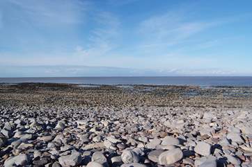 The amazing beach at Kilve on the north Somerset coast. This is an Area of Outstanding Natural Beauty and famous for fossils.