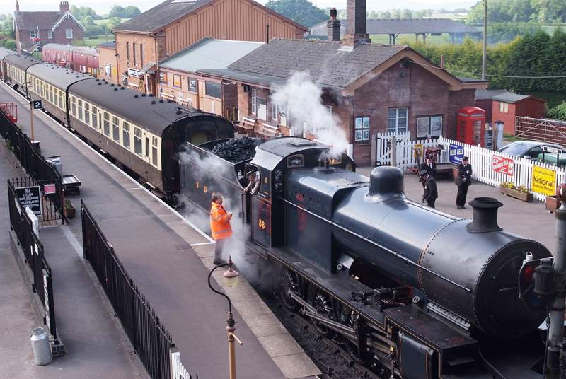 Catch the West Somerset Steam Train from Bishops Lydeard just a couple of miles away. A great way to explore leaving the car behind.