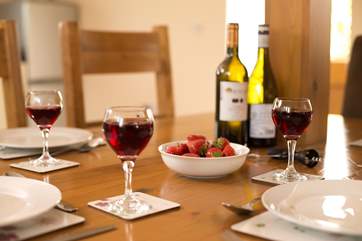 The cottage is so relaxing - a real haven. Visit the local farm shop and have a wonderful supper at 'home'.