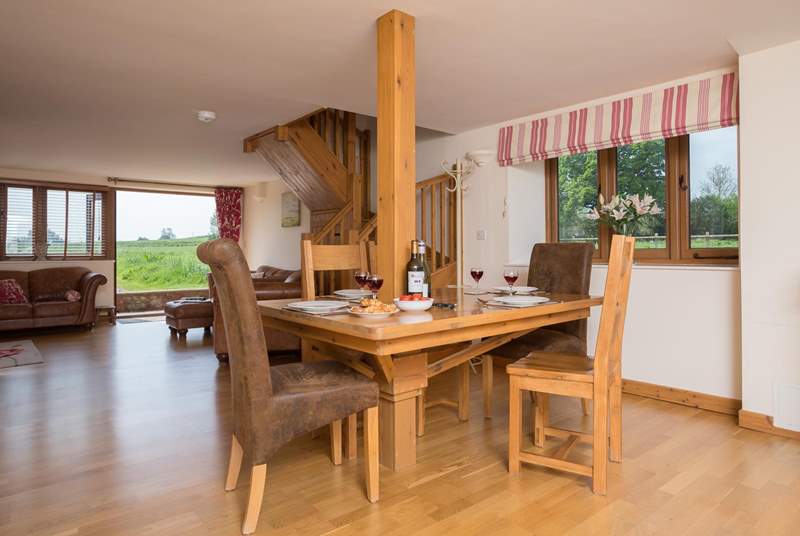 The open plan ground floor is spacious, bright and has French windows opening out to the garden.