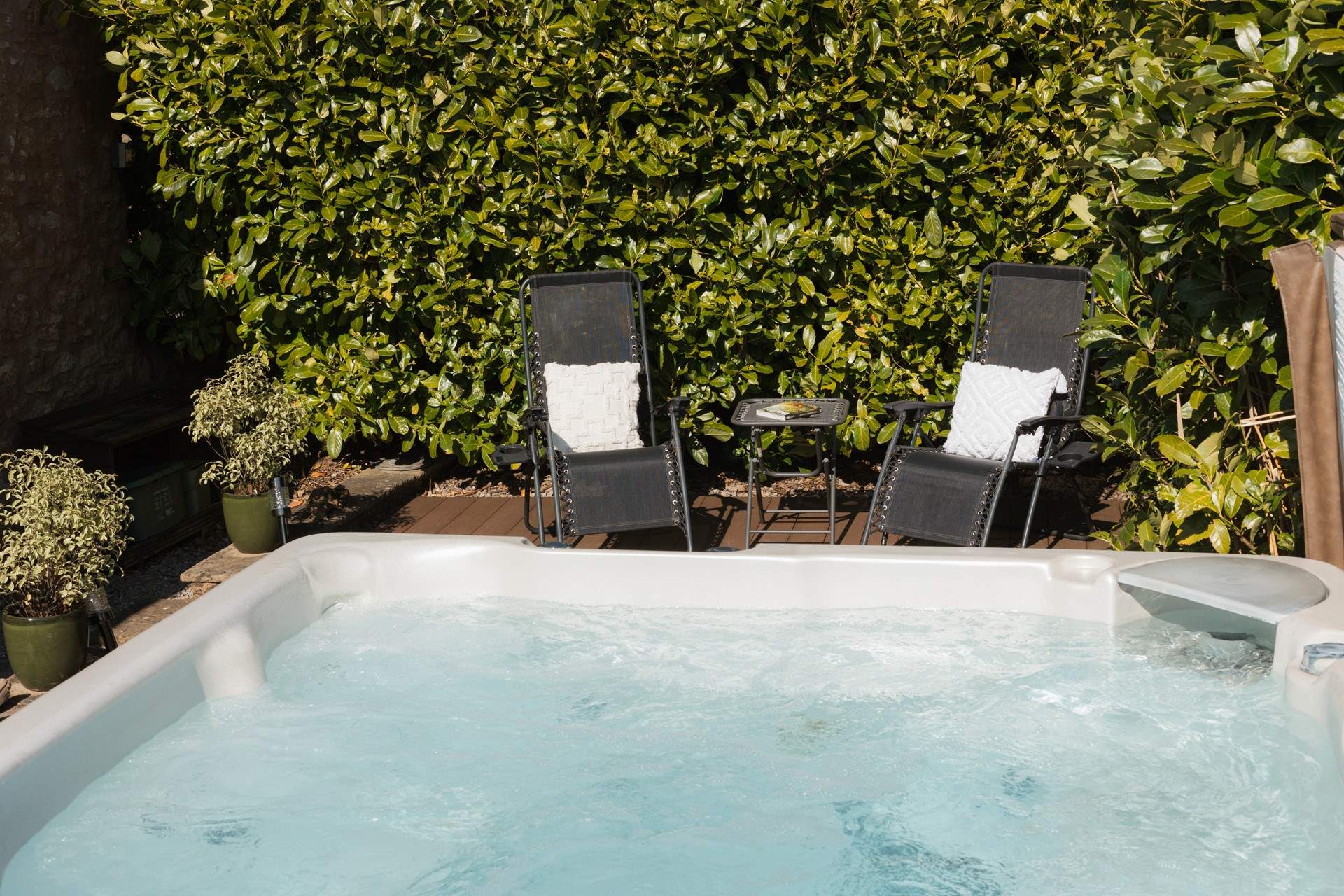 Sit back and enjoy the bubbles - bliss!