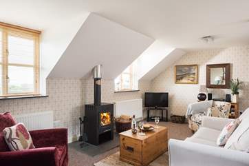 The lovely open plan living-room.