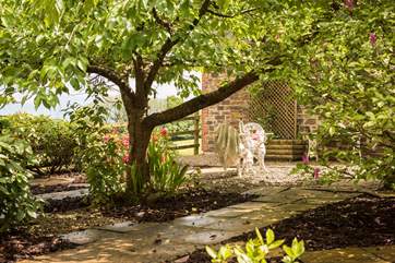 The lovely outside area.