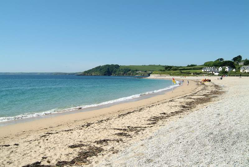 Gyllyngvase beach is less than a mile from Quayside.