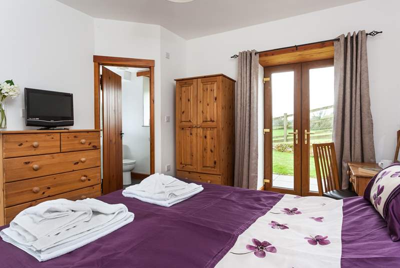 Bedroom 1 is on the ground floor, and has lovely country views.