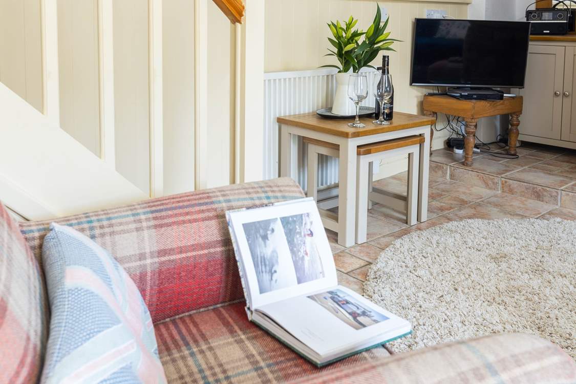 Snuggle up in a blanket on the armchair with a glass of something special whilst reading your favourite book.
