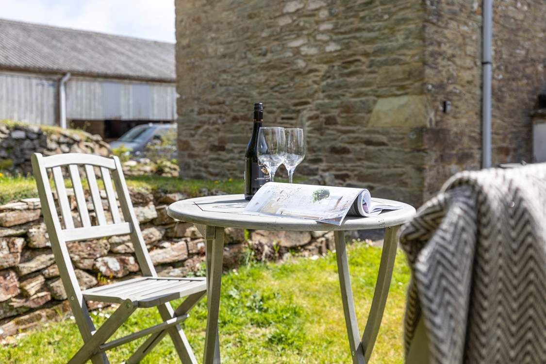 Enjoy some summer sun in the little garden.