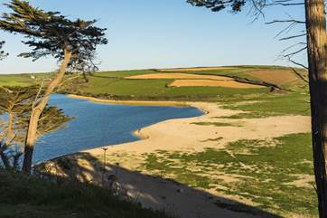 The Loe Bar en route to Porthleven via the coastal path.