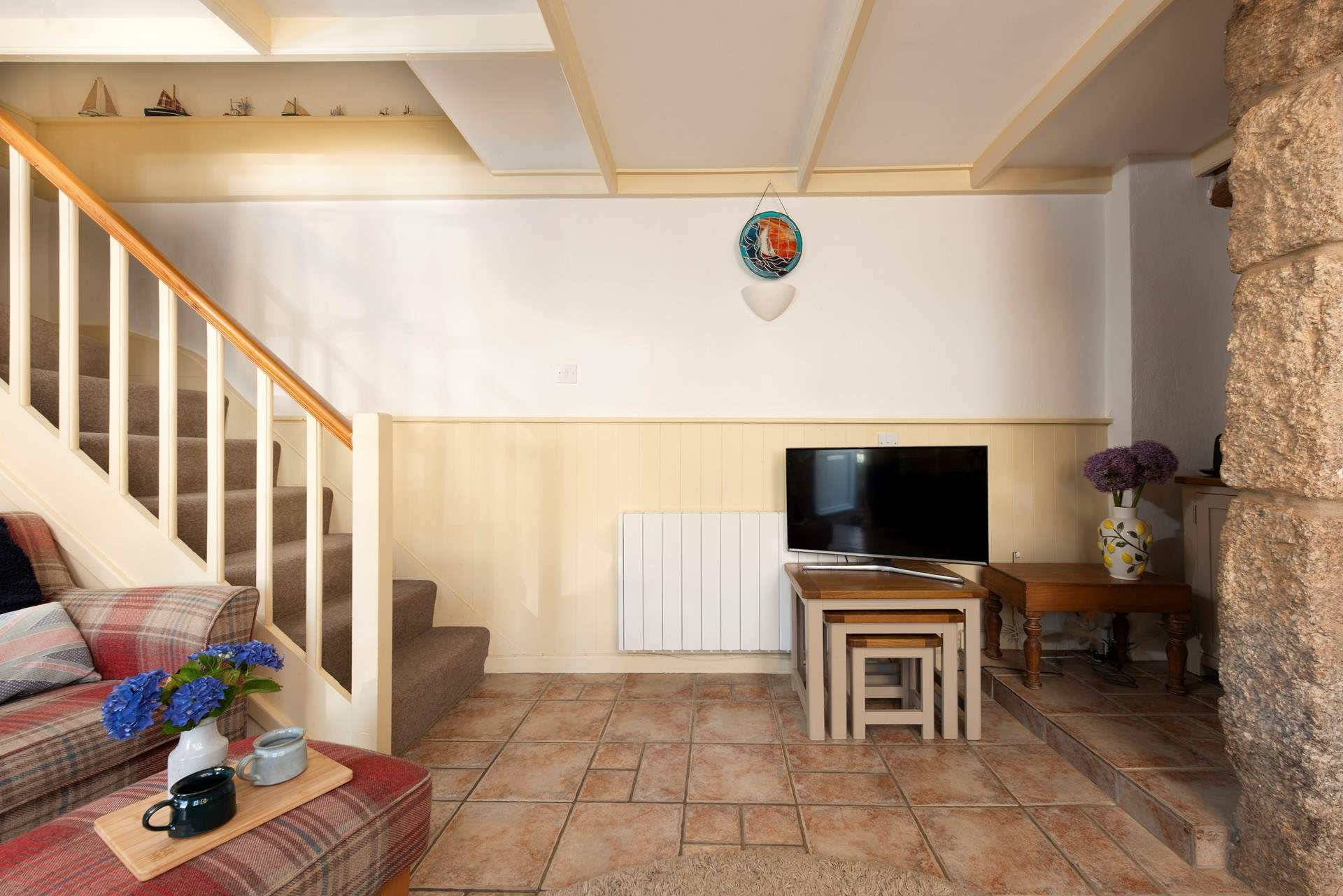 Beautiful beams in the sitting room.