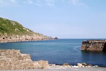 Lamorna Cove is a short walk across the fields.