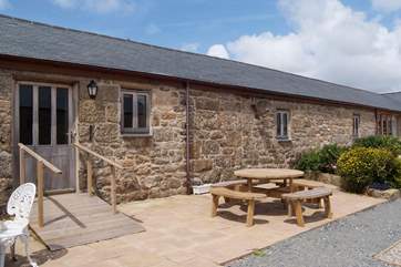 Enjoy the peace and quiet of the front terrace.