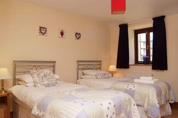 The twin bedroom.