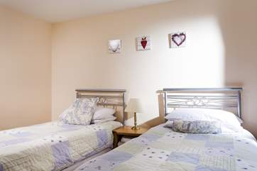 The twin bedroom.