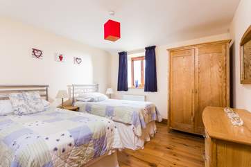 The twin bedroom.