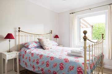 Bedroom 2, with a 5' double bed, is at the rear of the bungalow.