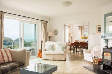 The open plan living space provides plenty of room for everyone.