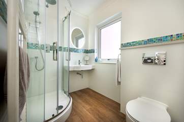 The en suite shower-room to the master bedroom.