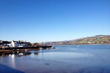 A winter day's view of the house at the end of The Strand.