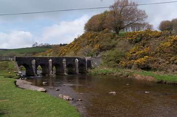 The very pretty bridge at Landacre on Exmoor. Always a favourite spot for picnicking and for spotting Exmoor ponies.
