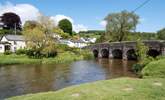 Looking towards the village from the far side of the river Barle. A lovely place to just sit and relax. - Thumbnail Image